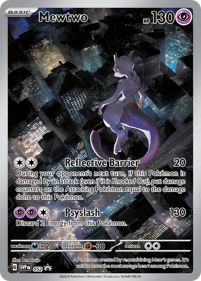 Mewtwo SVP052 Scarlet & Violet Black Star Promos - Promo Holo Pokemon Card