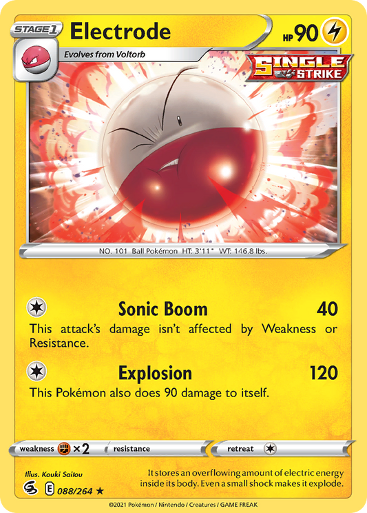 Electrode 088/264 Fusion Strike - Rare Non-Holo Pokemon Card