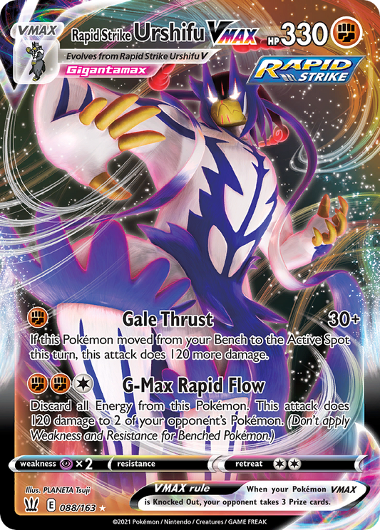 Rapid Strike Urshifu VMAX 088/163 Battle Styles - Rare Holo VMAX Holo Pokemon Card