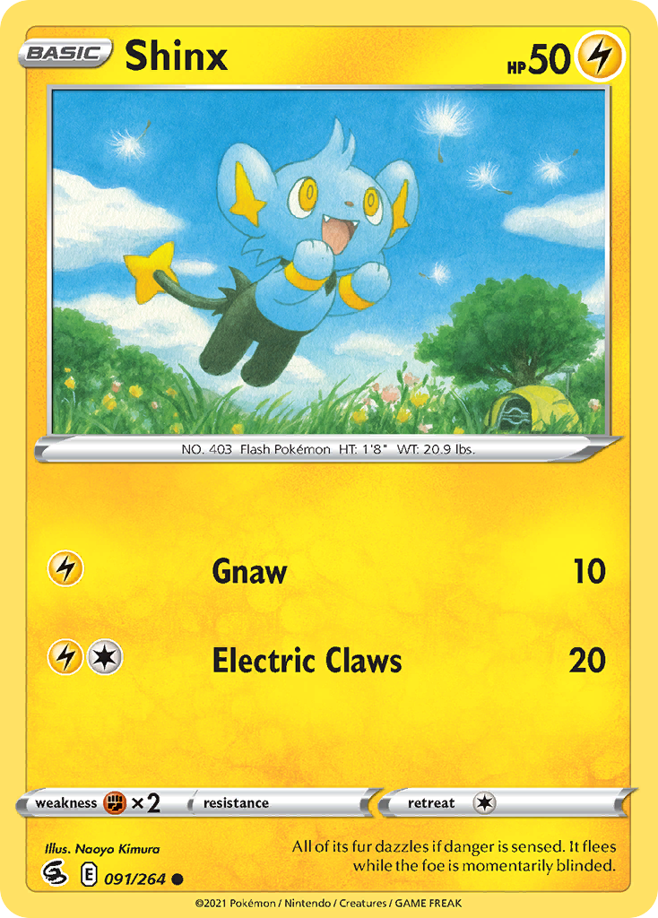 Shinx 091/264 Fusion Strike - Common Non-Holo Pokemon Card