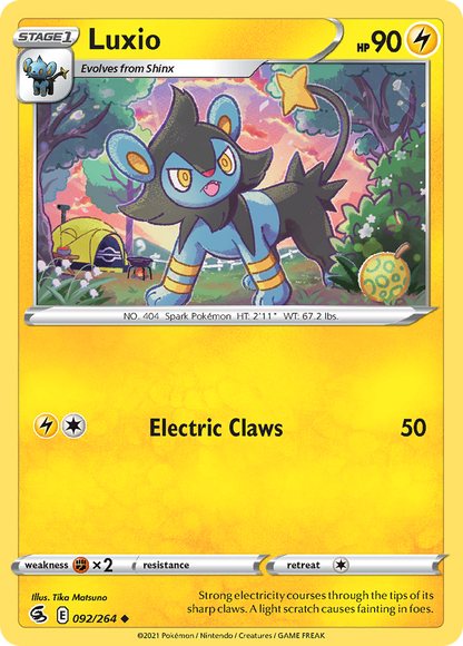 Luxio 092/264 Fusion Strike - Uncommon Non-Holo Pokemon Card