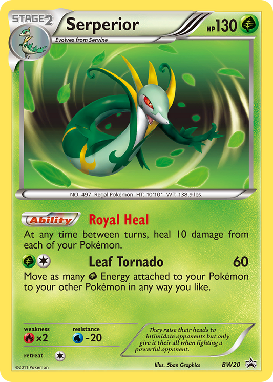 Serperior BW20 BW Black Star Promos - Promo Holo Pokemon Card