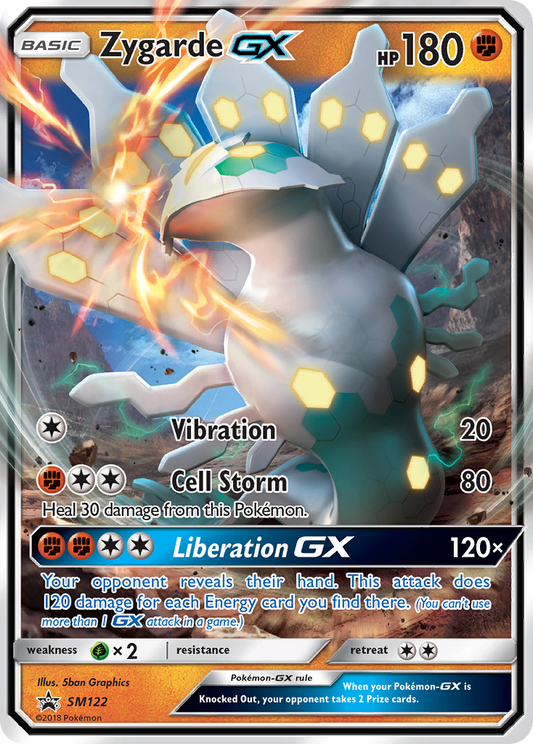 Zygarde GX SM122 SM Black Star Promos - Promo Holo Pokemon Card