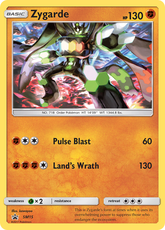 Zygarde SM15 SM Black Star Promos - Promo Holo Pokemon Card