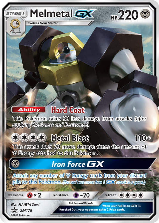 Melmetal GX SM178 SM Black Star Promos - Promo Holo Pokemon Card