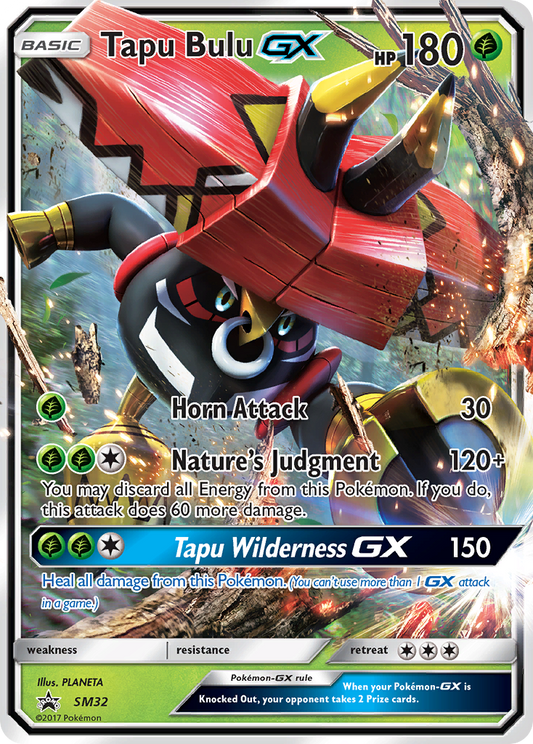 Tapu Bulu GX SM32 SM Black Star Promos - Promo Holo Pokemon Card