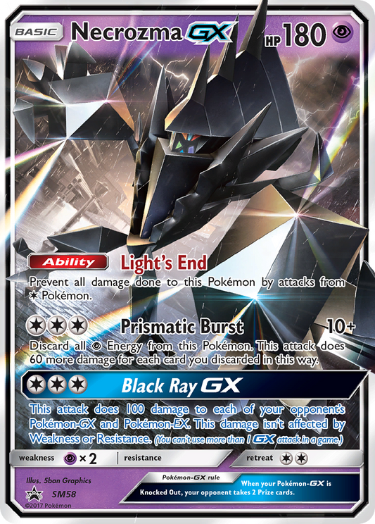 Necrozma GX SM58 SM Black Star Promos - Promo Holo Pokemon Card