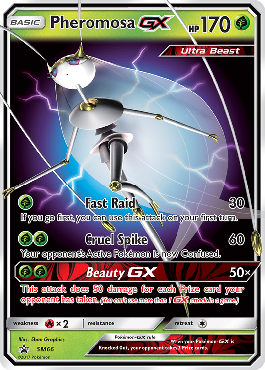 Pheromosa GX SM66 SM Black Star Promos - Promo Holo Pokemon Card