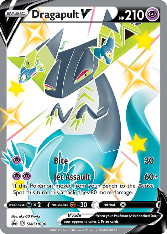 Dragapult V SWSH096 Sword & Shield Black Star Promos - Promo Holo Pokemon Card