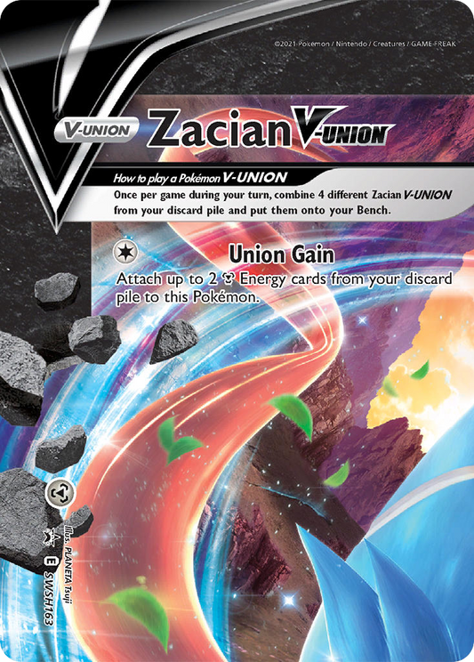 Zacian V-UNION SWSH163 Sword & Shield Black Star Promos - Promo Holo Pokemon Card