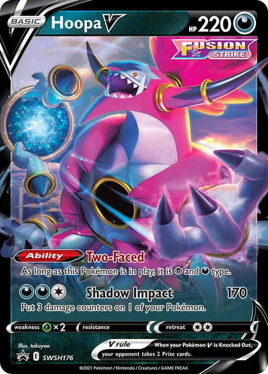 Hoopa V SWSH176 Sword & Shield Black Star Promos - Promo Holo Pokemon Card