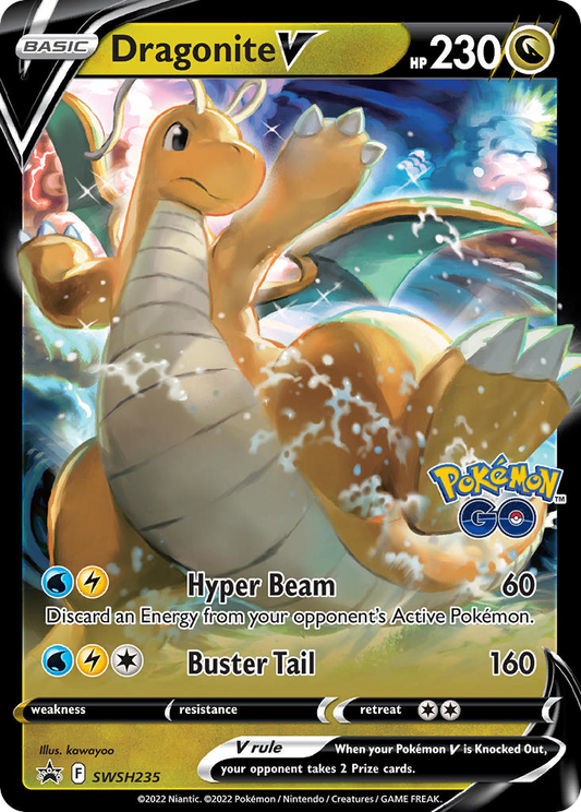 Dragonite V SWSH235 Sword & Shield Black Star Promos - Promo Holo Pokemon Card