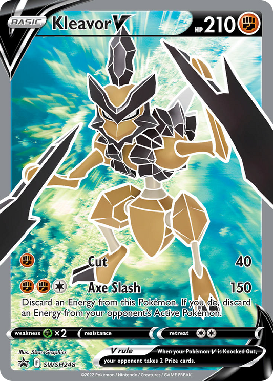 Kleavor V SWSH248 Sword & Shield Black Star Promos - Promo Holo Pokemon Card