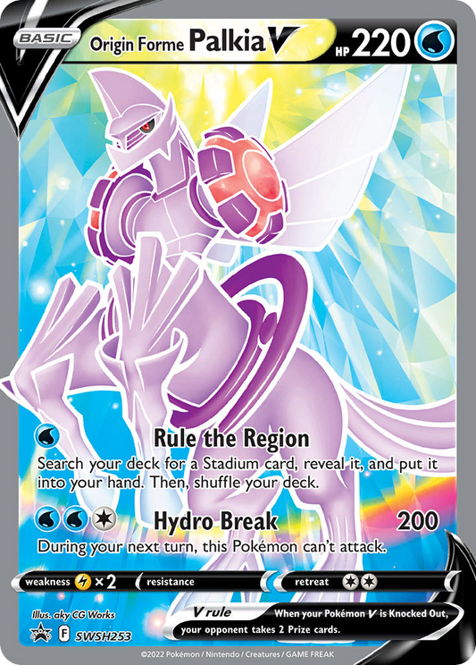 Origin Forme Palkia V SWSH253 Sword & Shield Black Star Promos - Promo Holo Pokemon Card