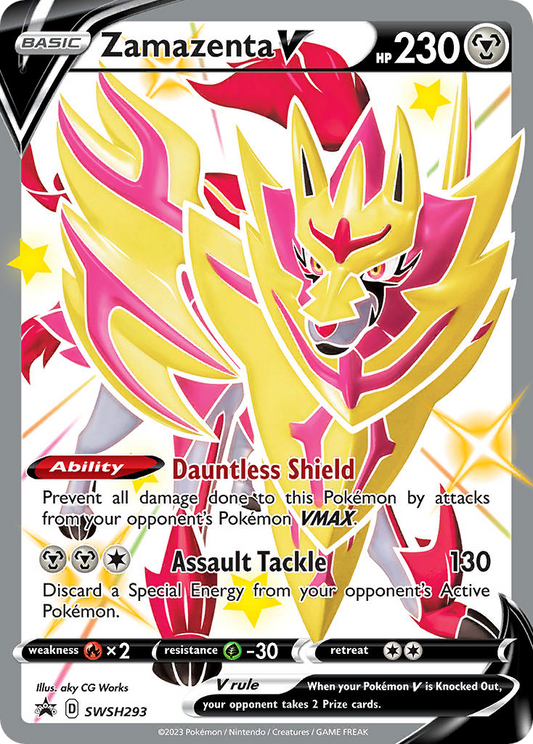 Zamazenta V SWSH293 Sword & Shield Black Star Promos - Promo Holo Pokemon Card