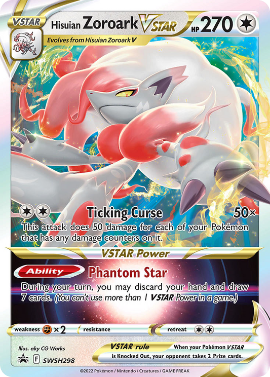 Hisuian Zoroark VSTAR SWSH298 Sword & Shield Black Star Promos - Promo Holo Pokemon Card