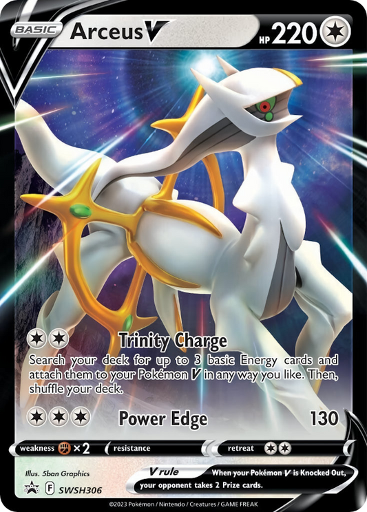 Arceus V SWSH306 Sword & Shield Black Star Promos - Promo Holo Pokemon Card