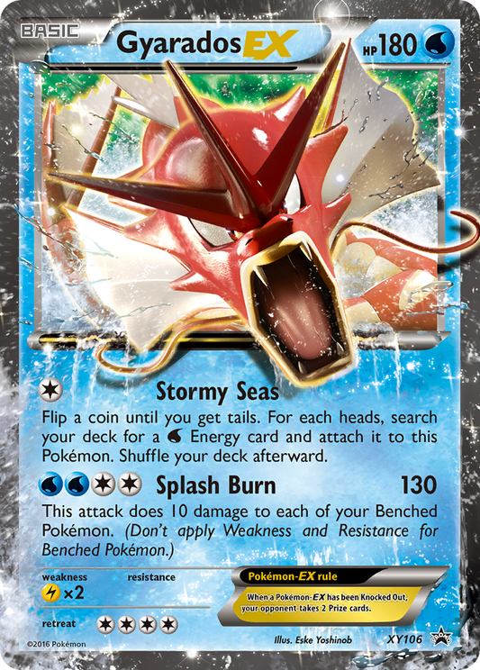 Gyarados EX XY106 XY Black Star Promos - Promo Holo Pokemon Card