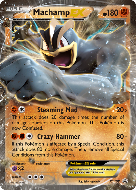 Machamp EX XY108 XY Black Star Promos - Promo Holo Pokemon Card