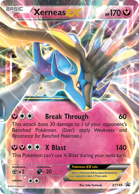 Xerneas EX XY149 XY Black Star Promos - Promo Holo Pokemon Card