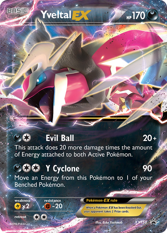 Yveltal EX XY150 XY Black Star Promos - Promo Holo Pokemon Card