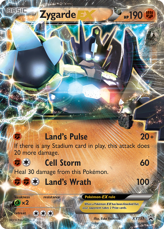 Zygarde EX XY151 XY Black Star Promos - Promo Holo Pokemon Card