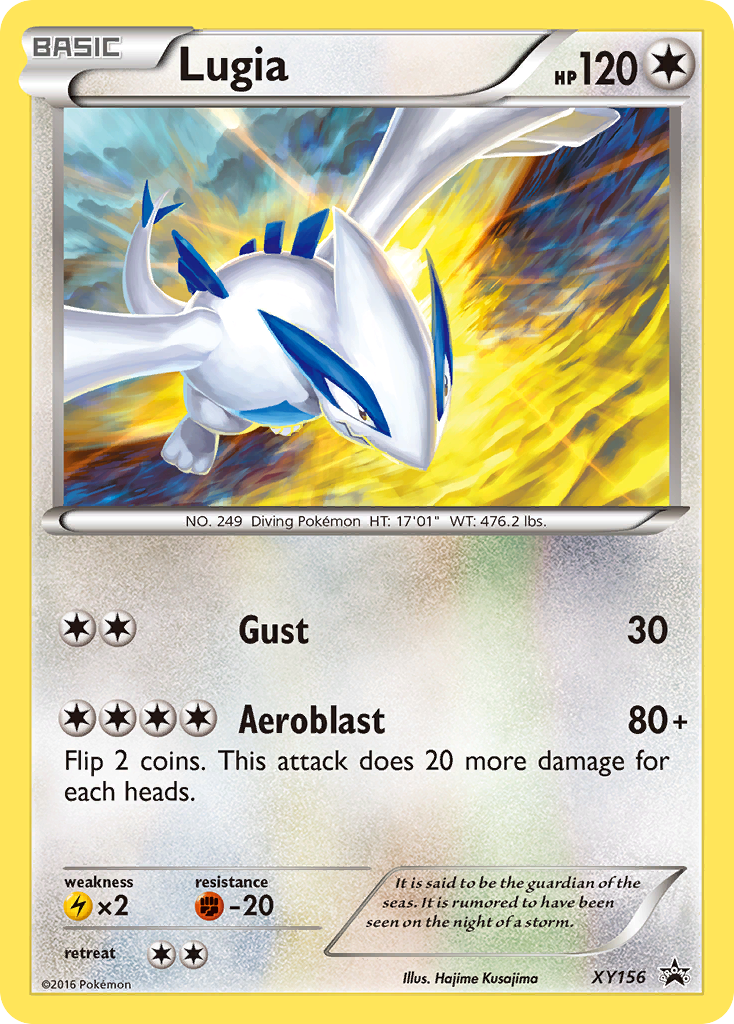 Lugia XY156 XY Black Star Promos - Promo Holo Pokemon Card