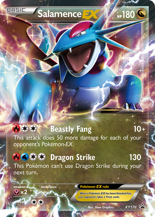 Salamence EX XY170 XY Black Star Promos - Promo Holo Pokemon Card