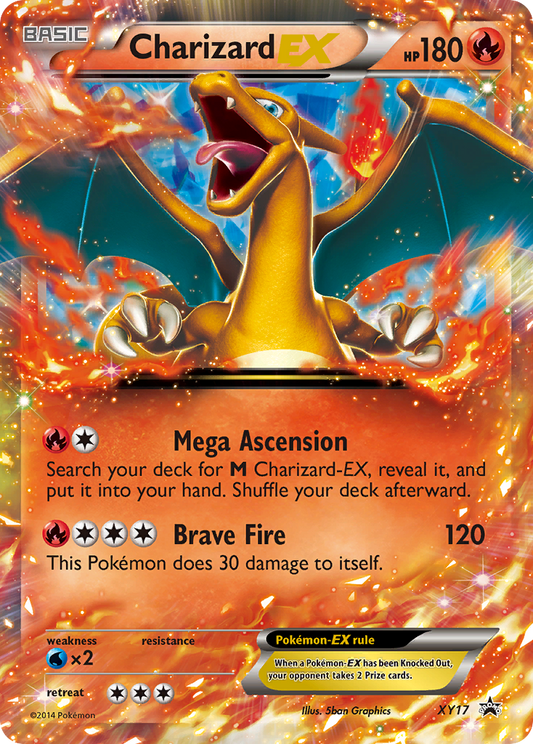 Charizard EX XY17 XY Black Star Promos - Promo Holo Pokemon Card