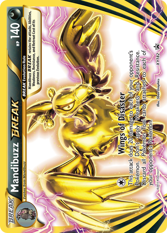 Mandibuzz BREAK XY182 XY Black Star Promos - Promo Holo Pokemon Card