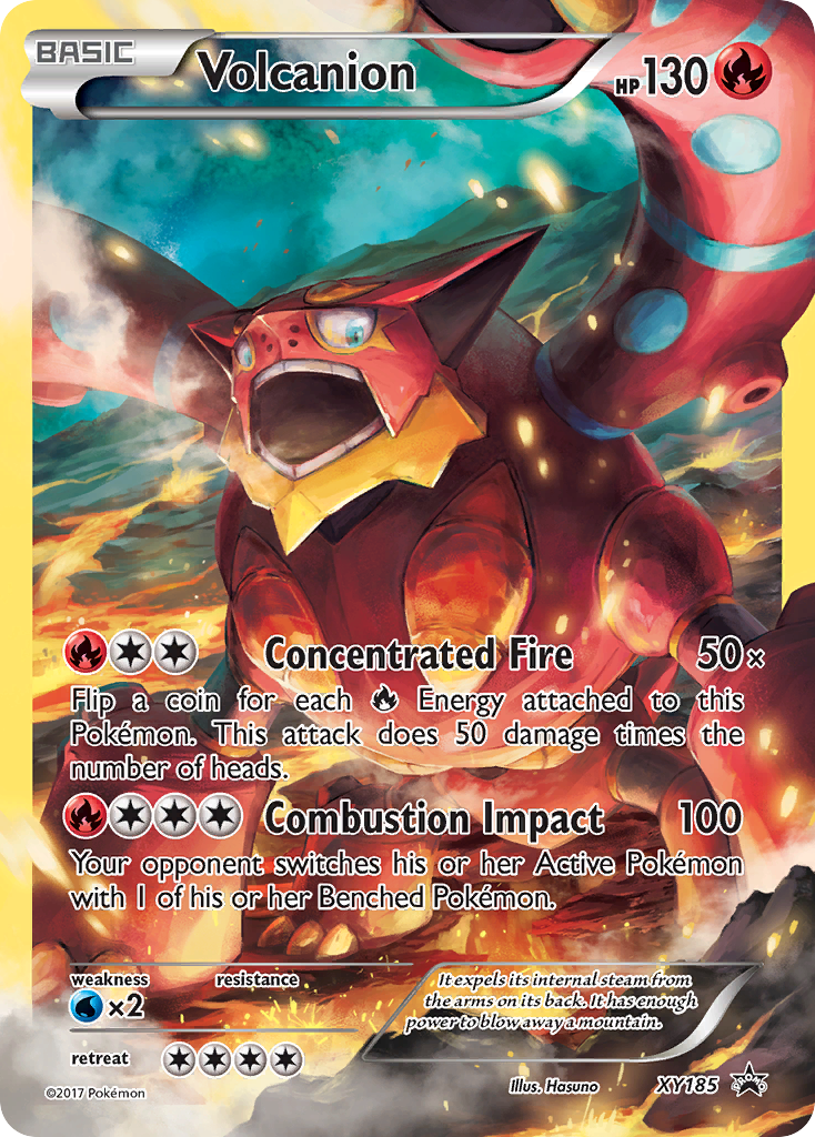 Volcanion XY185 XY Black Star Promos - Promo Holo Pokemon Card