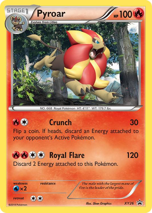 Pyroar XY26 XY Black Star Promos - Promo Holo Pokemon Card