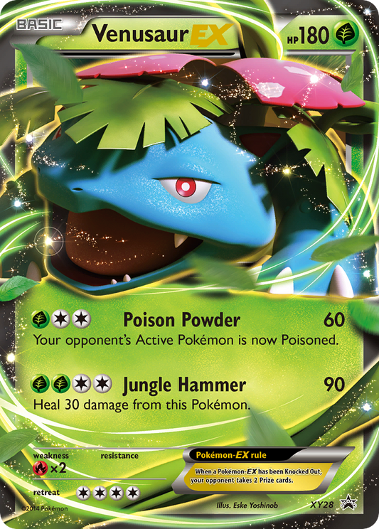 Venusaur EX XY28 XY Black Star Promos - Promo Holo Pokemon Card