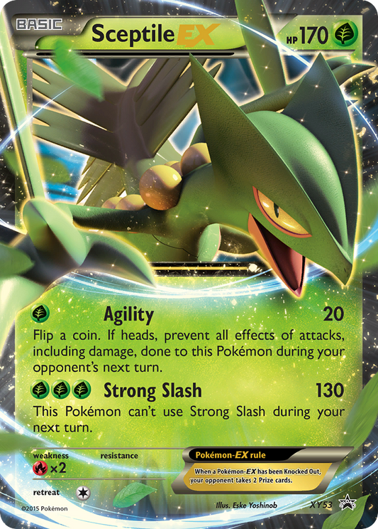 Sceptile EX XY53 XY Black Star Promos - Promo Holo Pokemon Card