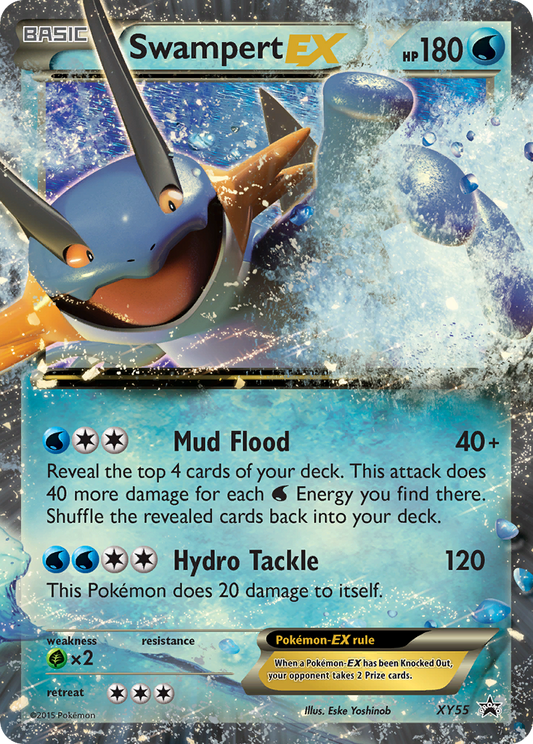 Swampert EX XY55 XY Black Star Promos - Promo Holo Pokemon Card