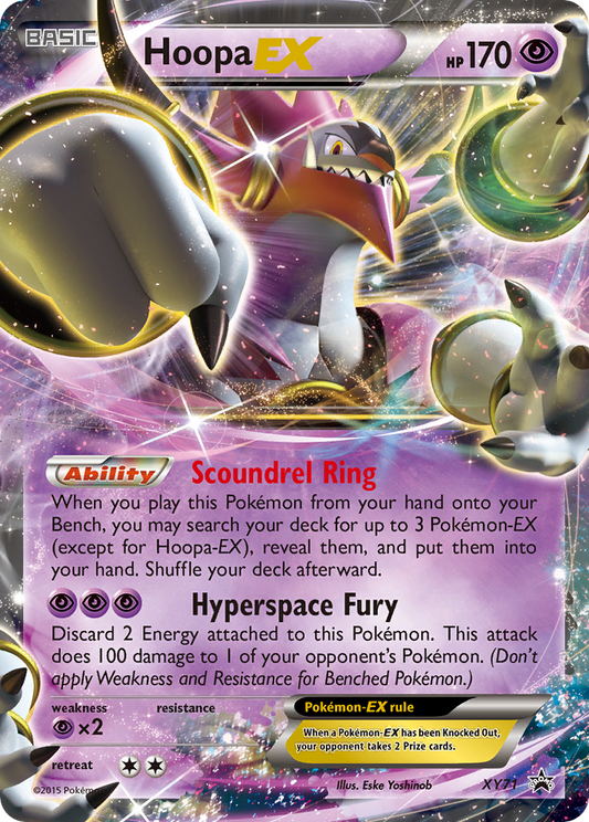 Hoopa EX XY71 XY Black Star Promos - Promo Holo Pokemon Card