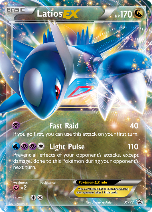 Latios EX XY72 XY Black Star Promos - Promo Holo Pokemon Card