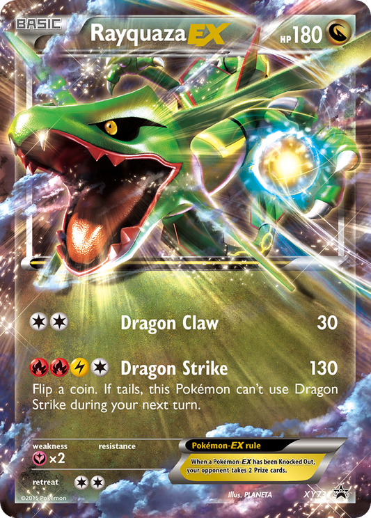 Rayquaza EX XY73 XY Black Star Promos - Promo Holo Pokemon Card