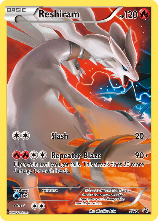 Reshiram XY74 XY Black Star Promos - Promo Holo Pokemon Card