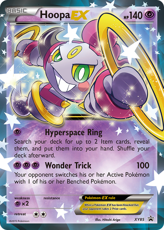 Hoopa EX XY85 XY Black Star Promos - Promo Holo Pokemon Card