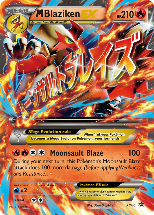 M Blaziken EX XY86 XY Black Star Promos - Promo Holo Pokemon Card