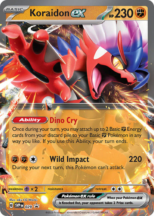 Koraidon ex SVP029 Scarlet & Violet Black Star Promos - Promo Holo Pokemon Card